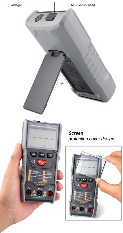 Sản phẩm bán nóng Phòng cháy Multitester Máy thử điện áp và điện trở Auto Ranging Professional Industrial Digital Multimeters