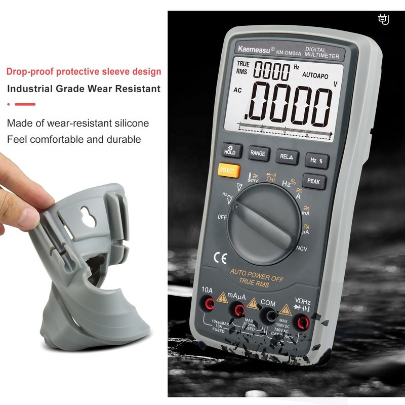 ABS Electric Parts 04A OEM ODM Auto range Smart Multitester thiết bị phòng thí nghiệm DC/AC 20000 Count Digital Multimeters