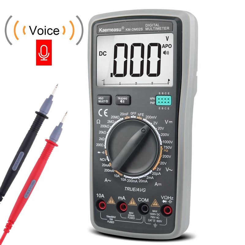 OEM ODM Electronic Multimeter DC AC NCV chuyên nghiệp True RMS Tester Auto range Smart báo cáo giọng nói multimeter