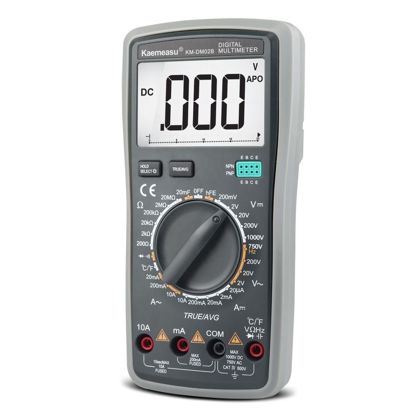Digital Multimeter DC AC True RMS 1000V Electronic Multitester Anti Burn Automatic Multimeter với máy dò nhiệt độ
