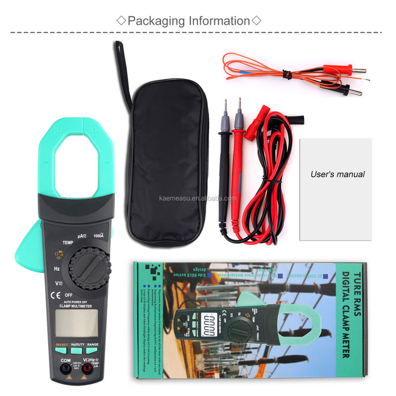 903 Clamp Meter 6000 Count Auto Rnage Multimeter AC DC Voltage Tester Tiếp tục Buzzer 1000v Multimeters
