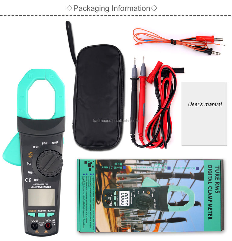 6000 Đếm Ac Dc hiện tại đa số Aneng điện áp đồng hồ kẹp đa số số kẹp số
