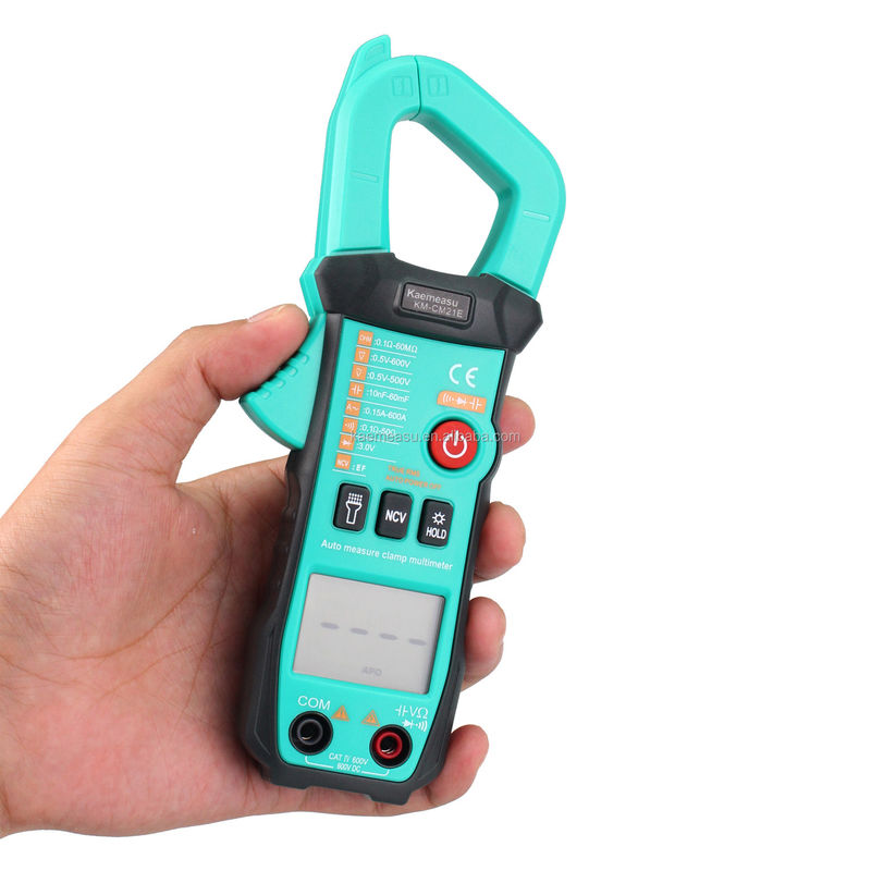 600A Hiện tại đo Trms Auto-range Voltage Ammeter Hz Ohm Ncv Tester Multimeter Ampere Meter Clamp Meter 21E