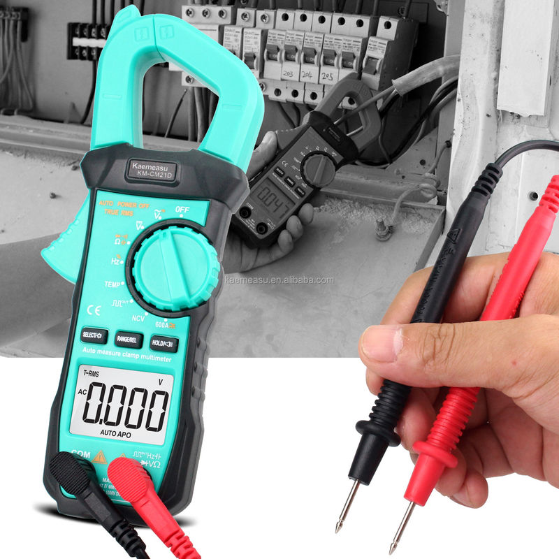 Máy đo đa số kỹ thuật số di động với máy dò điện áp và kẹp đo phạm vi kháng cự 600Ω/6kΩ/60kΩ/600kΩ/6MΩ/40MΩ