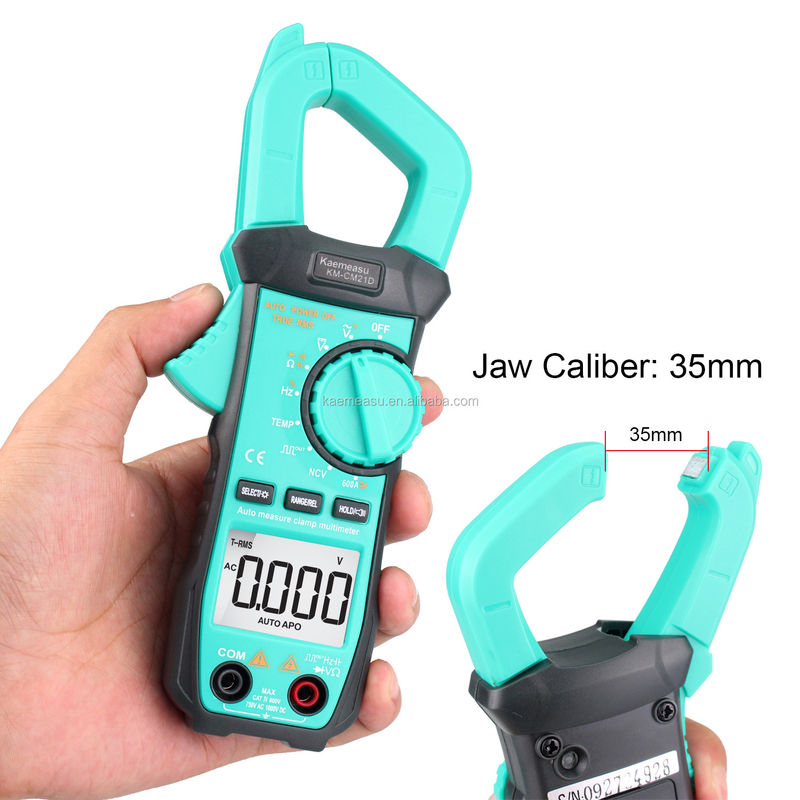 21D DC AC Digital Clamp Meter 3 5/6 Digit Thử nghiệm Diode tự động Ture RMS Square Wave Output NCV Digital Clamp Meter Multimeter