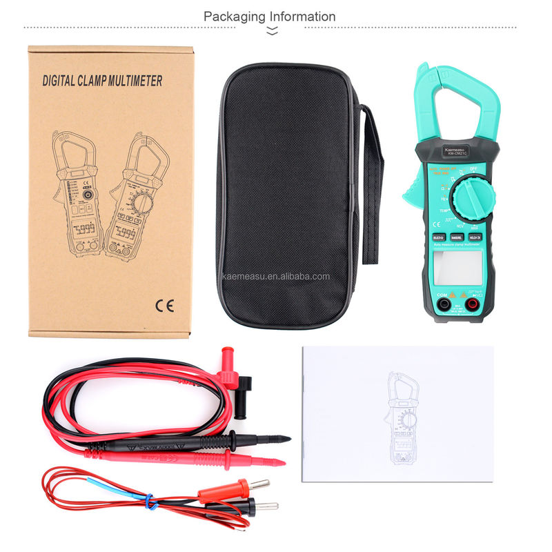 Máy đo kẹp nhỏ Máy đo đa điện NCV 1000v Máy đo điện tử AC DC