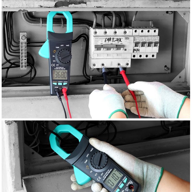 Máy đo điện áp kẹp AC / DC chuyên nghiệp 1000A với màn hình hiển thị 3 5/6 chữ số và đo dòng điện đa chức năng