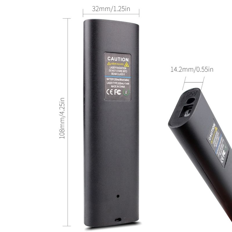 Máy đo khoảng cách laser sạc USB 40m Mini cầm tay Máy đo khoảng cách laser cực đỏ chính xác cao