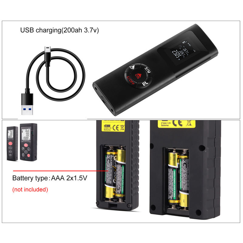 40m 100m OEM ODM Mini Đèn đo tầm xa kỹ thuật số di động Đèn đo khoảng cách laser hồng ngoại Đèn đo khoảng cách laser điện Đèn đo khoảng cách laser điện