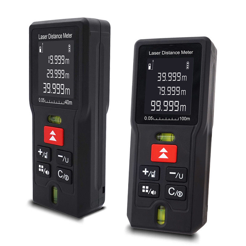 Máy đo khoảng cách bằng laser cầm tay Thiết bị đo khoảng cách bằng điện Máy đo khoảng cách bằng laser kỹ thuật số di động nhỏ 0.05-120m