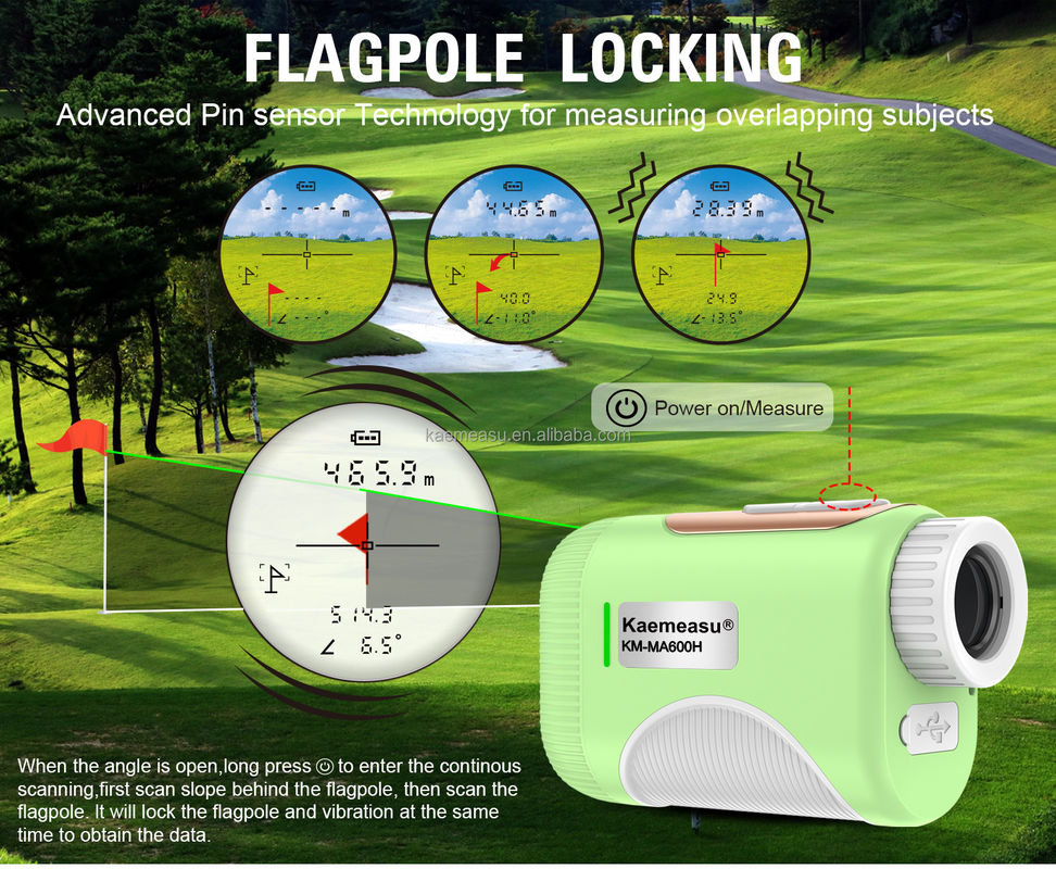 OEM 1200m Golf Slope Scope Laser Distance Meter Telescope Công nghiệp Golf Laser Rangefinder Màu xanh lá cây
