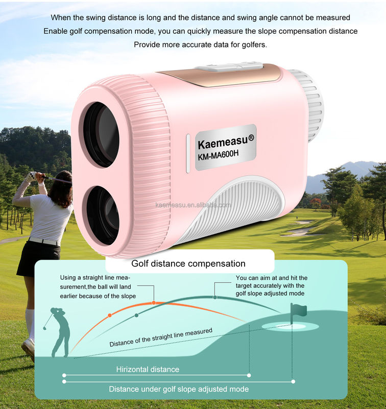 OEM 1000m Golf Slope Scope Laser Distance Meter Golf Laser Rangefinders Màu hồng cho trẻ em và phụ nữ