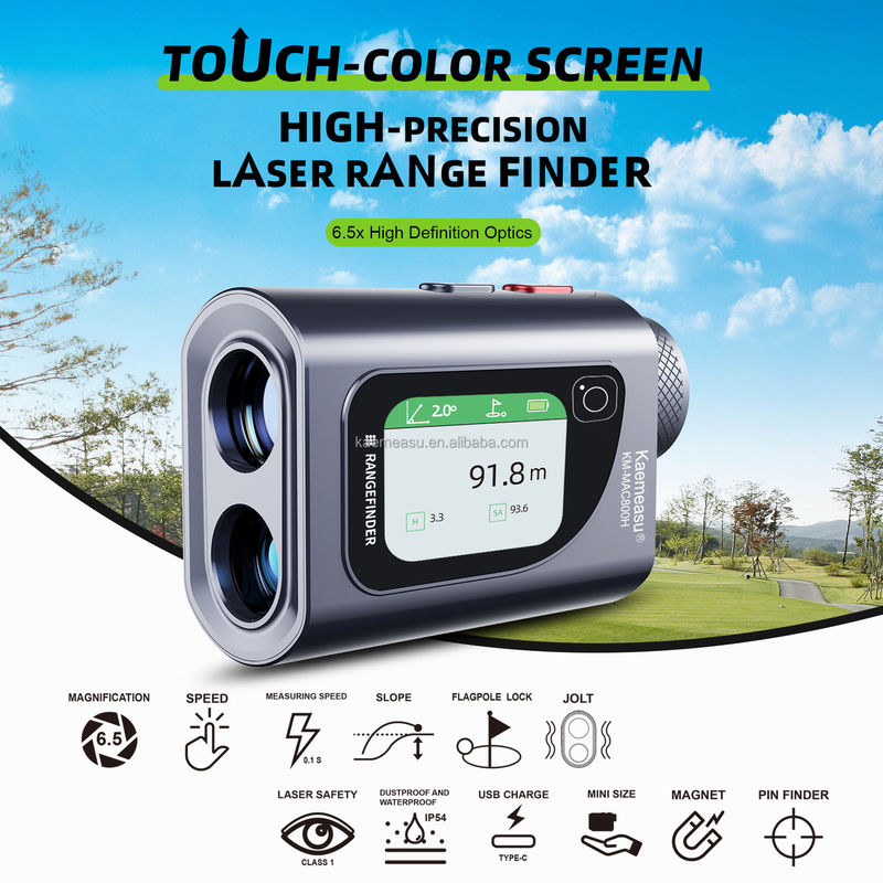 Máy đo băng laser kỹ thuật số chuyên nghiệp 600m Thiết bị đo điện tử với màn hình LCD Máy đo xa 6.5x