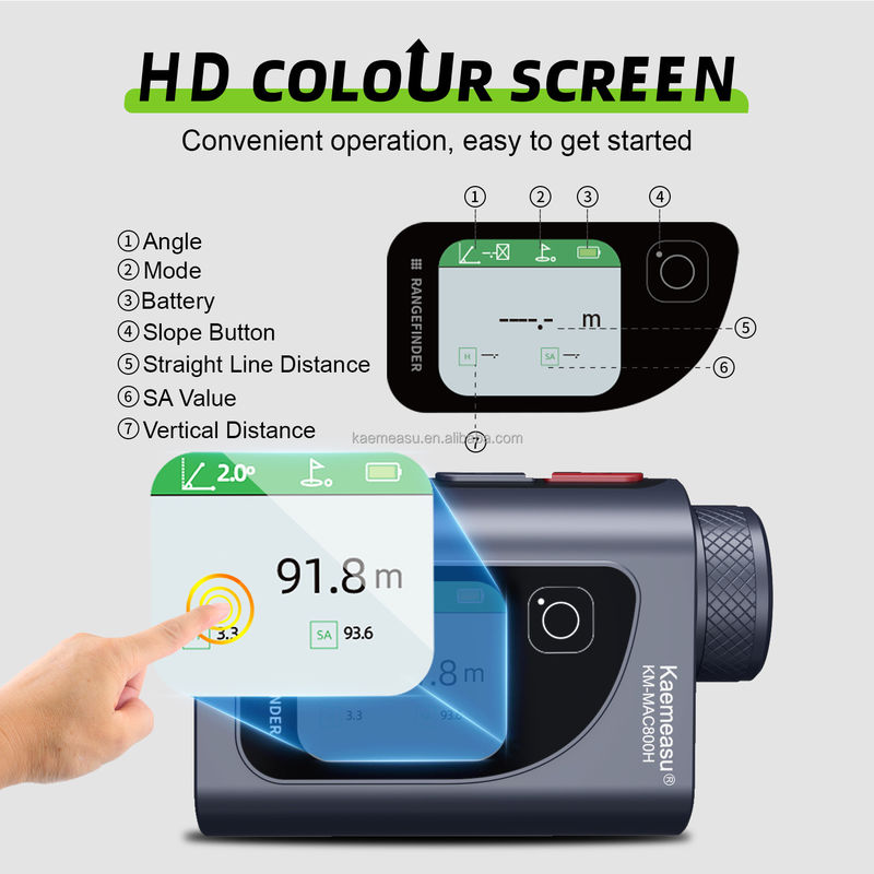 800m Wireless Range Finder LED Display Thiết bị đo số cho Dự án Kỹ thuật Săn Golf