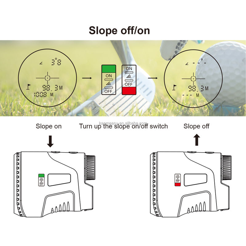 D450m pin Laser Distance Meter Range Finder Golf Rangefinder Vùng săn bắn với lớp 1 mức độ an toàn laser -20-50C