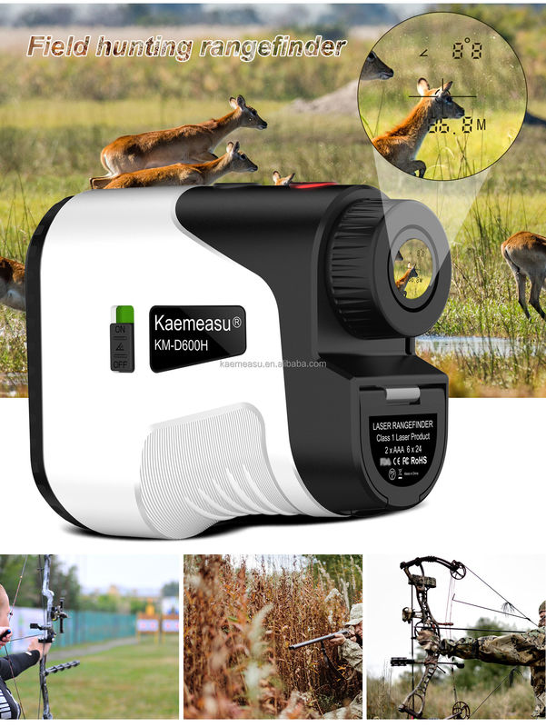 D600m Máy đo tầm xa bằng laser Khoảng cách Mét Golf Săn bắn Công nghiệp Sử dụng đo ngoài trời Máy đo tầm xa Săn bắn