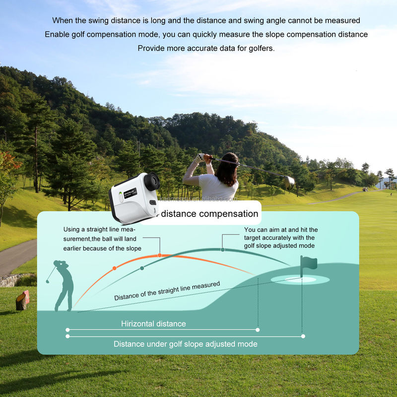 Mô hình F giá cả phải chăng Golf Rangefinder Slope Pin Tìm kiếm công cụ đo khoảng cách laser nhẹ