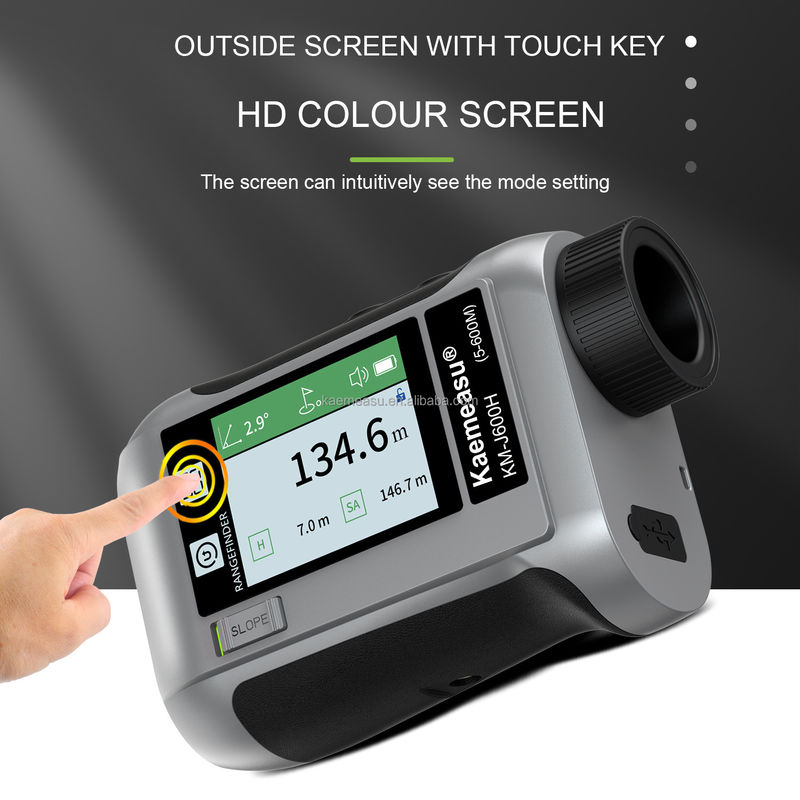 J Màn hình LCD Golf Sport Laser Rangefinder Công cụ quang học Diastimeter săn bắn Kính thiên văn golf thông minh