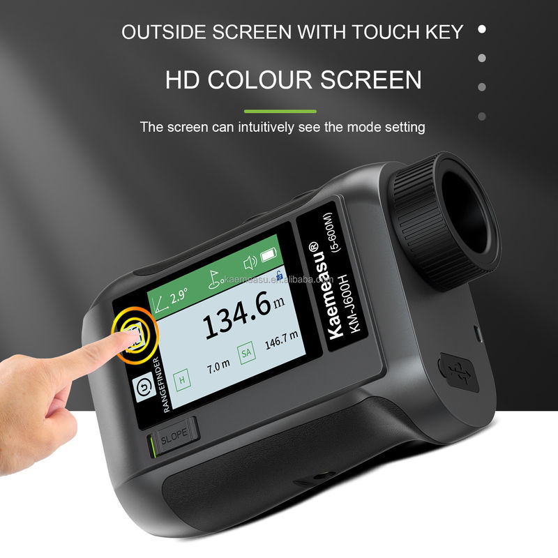 J Màn hình LCD nâng cấp Golf Sport Laser Rangefinder Công cụ quang học Diastimeter săn bắn Kính thiên văn golf thông minh